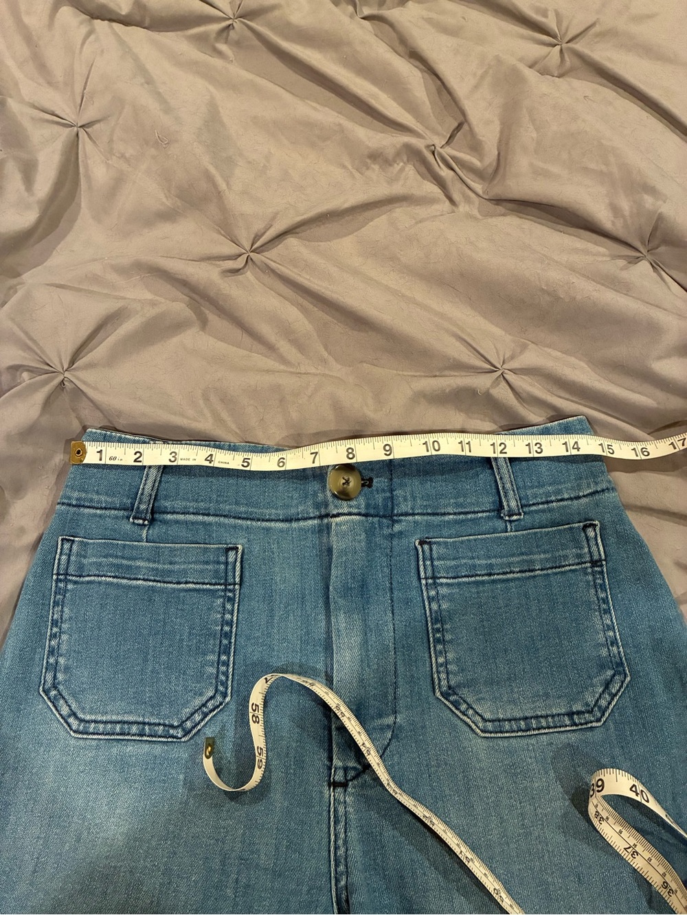 Pilcro and the Letterpress by Anthropologie Wide Leg Colette Jeans Cropped Sz 28 - Picture 13 of 16
